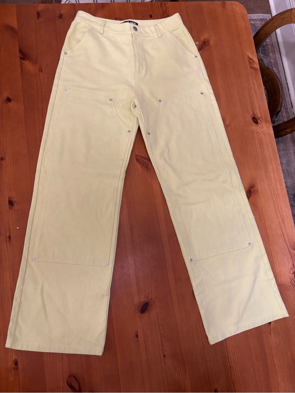 THE KRIPT Light Lemon Utility Pants